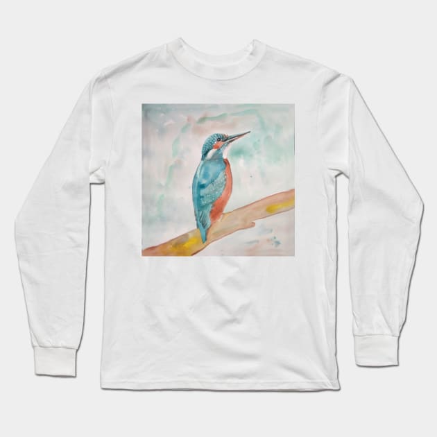 Kingfisher Long Sleeve T-Shirt by penandstrings